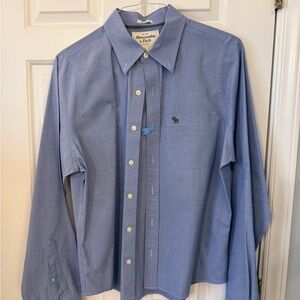 Abercrombie & Fitch Light Blue Casual Shirt